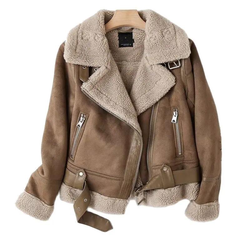 Winter Women's Faux Shearling Sheepskin Jacket