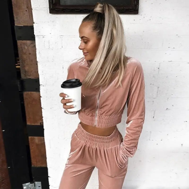Autumn and winter suede women's clothing - Premium Activewear for sale
