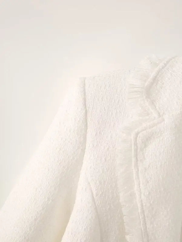 Autumn Women Woolen Napping Loose Blazer Women