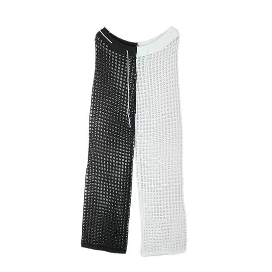 Hand Crochet Wide Leg Sun Protection Seaside Beach Pants for Women - Premium Pants for sale