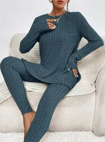 Long Sleeve Shirt & Trousers Suit - Premium home for sale