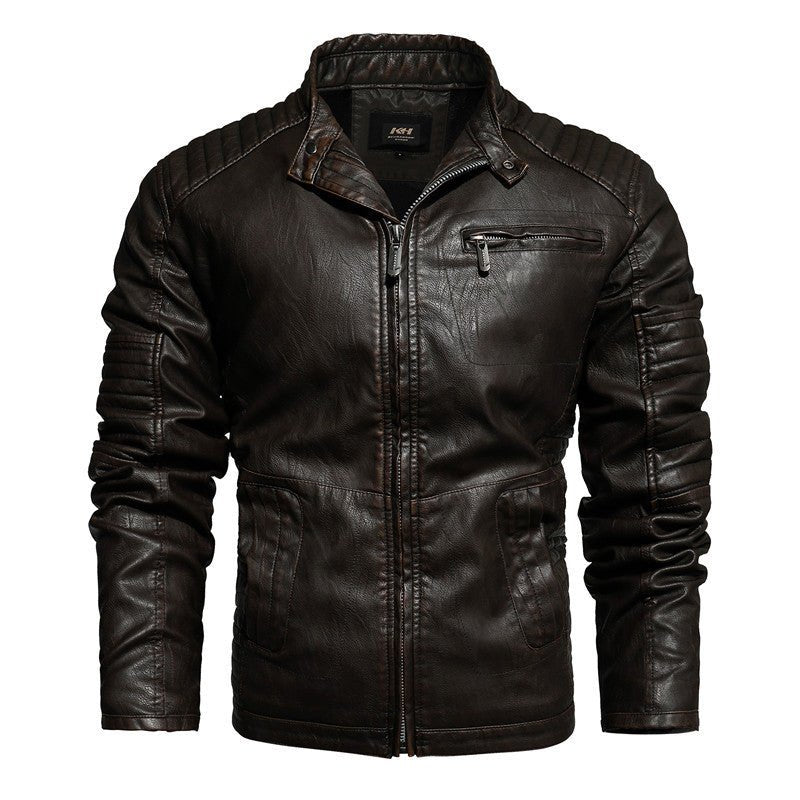 Men's Leather Fashion Trendy Men's Leather Jacket - Premium Activewear for sale