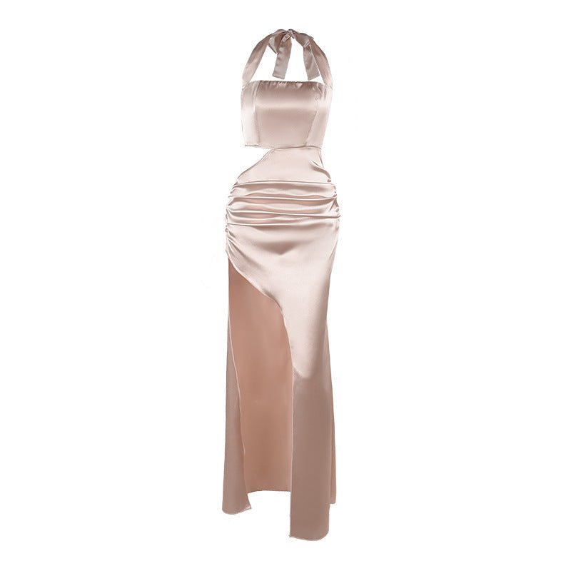 Women's Halter Cut - Out Slit Formal Maxi Dress - Premium Dress for sale