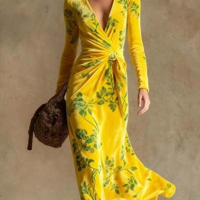 Women's High Waist Long Sleeve Maxi Dress – Pullover Style, 9 Colors - Premium Activewear for sale