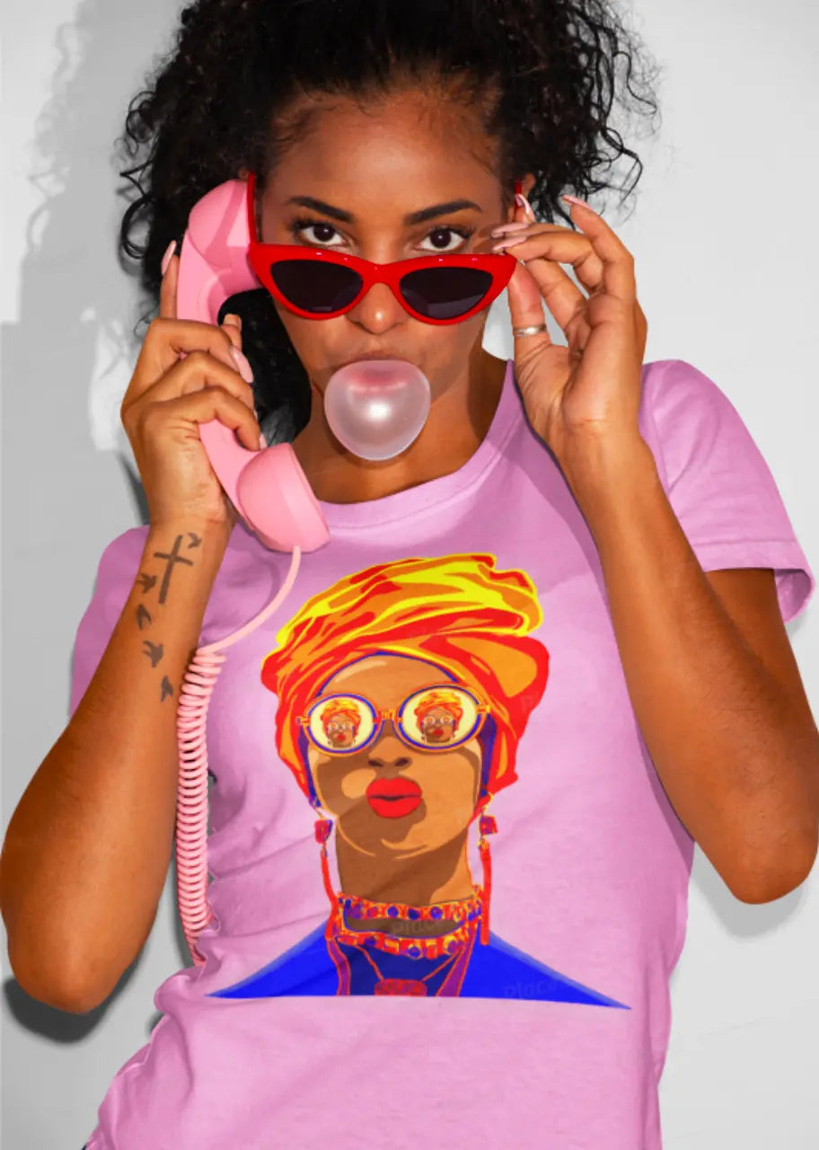 Women's T-shirt - Afro unlimited Dark Pink - Premium Shirts & Tops for sale