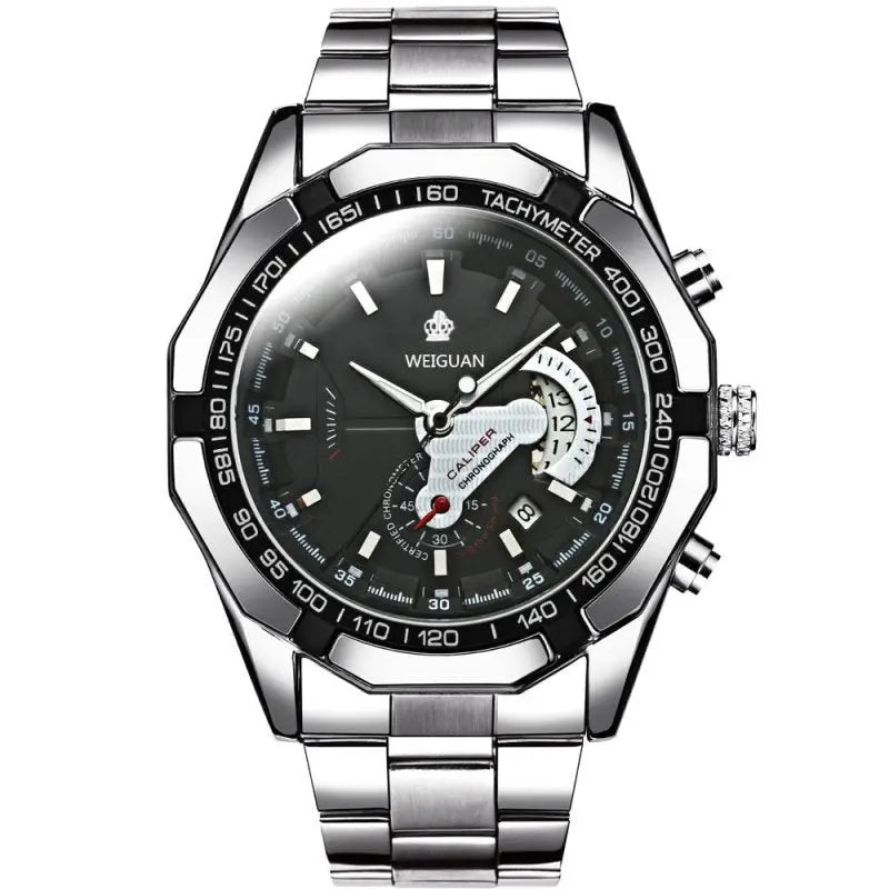 Casual Sport Watches Chronograph Wristwatch Automatic business Movement Imported Mechanical Waterproof Luminous product - Premium Watches for sale