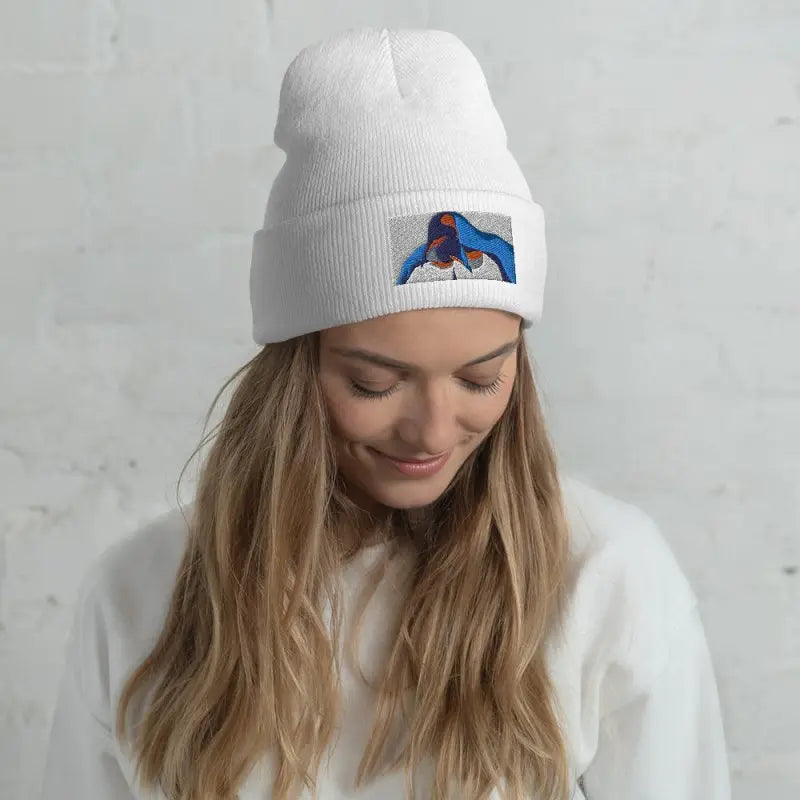 Cuffed Beanie - Penguin Love - Premium Hats for sale