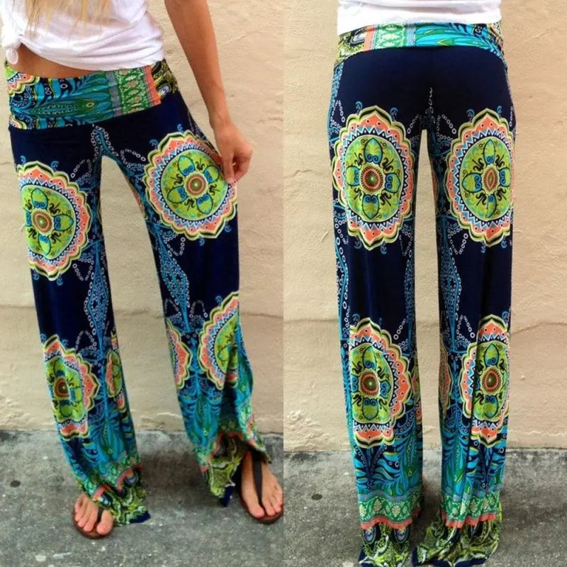 Floral Casual Wide Leg Long Harem Pants - Premium Pants for sale