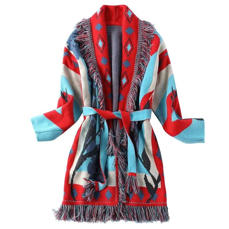 Fuzzy floral sweater cardigan kimono