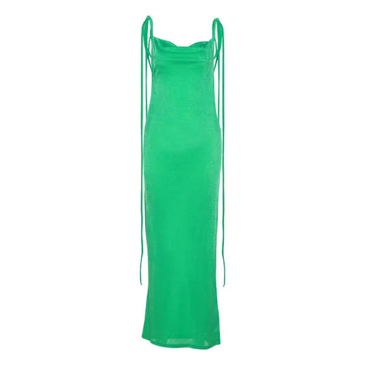 INS Summer New Women's Fashion Suspender Sexy Backless Slim Bag Hip Temperament Dress - Premium Dresses for sale