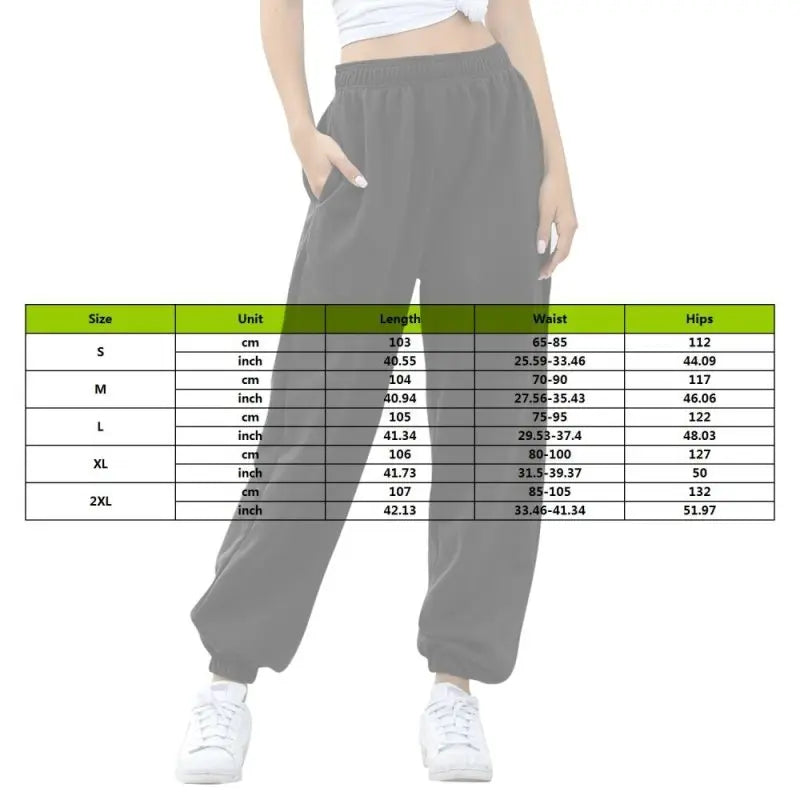 Loose Joggers Wide Leg SweatPants Women Trousers Plus Size Soft High Waist Pants Streetwear Korean Casual Yoga Pant - Premium Pants for sale