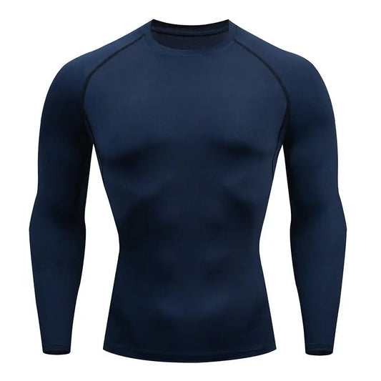 Men Compression Running T Shirt Fitness Tight Long Sleeve Sport tshirt Training Jogging Shirts Gym Sportswear