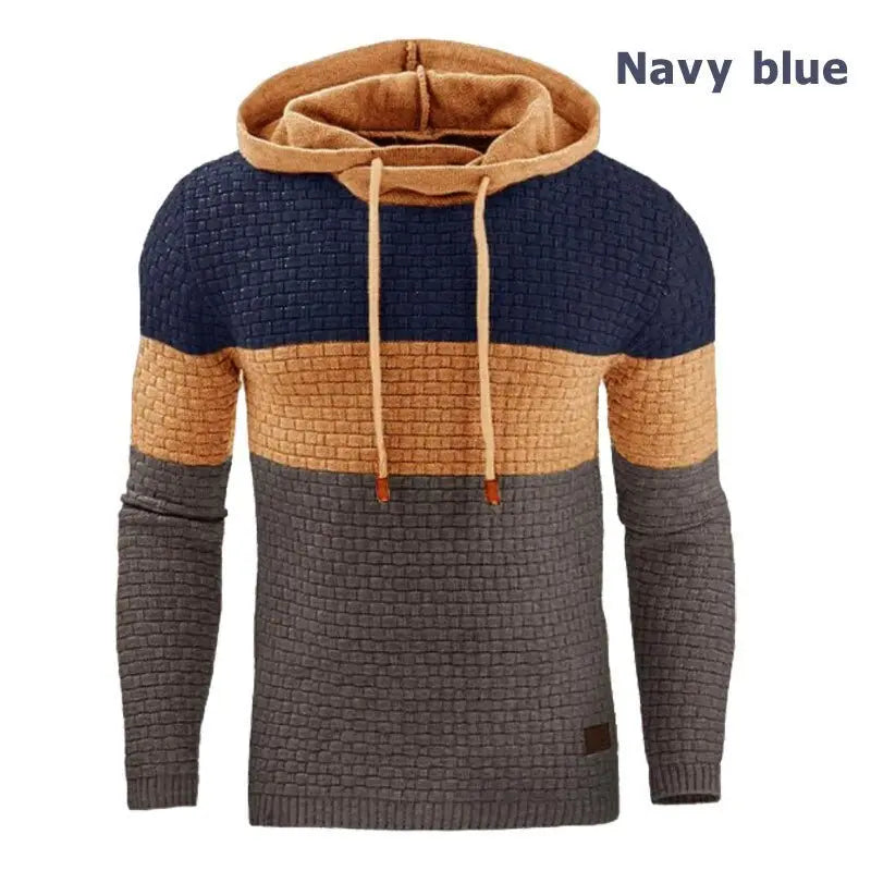 Men's Hoodies Autumn Casual Long Sleeve Oversized Hoodie Men Sweatshirt Patchwork Hooded Sweatshirts Pullover