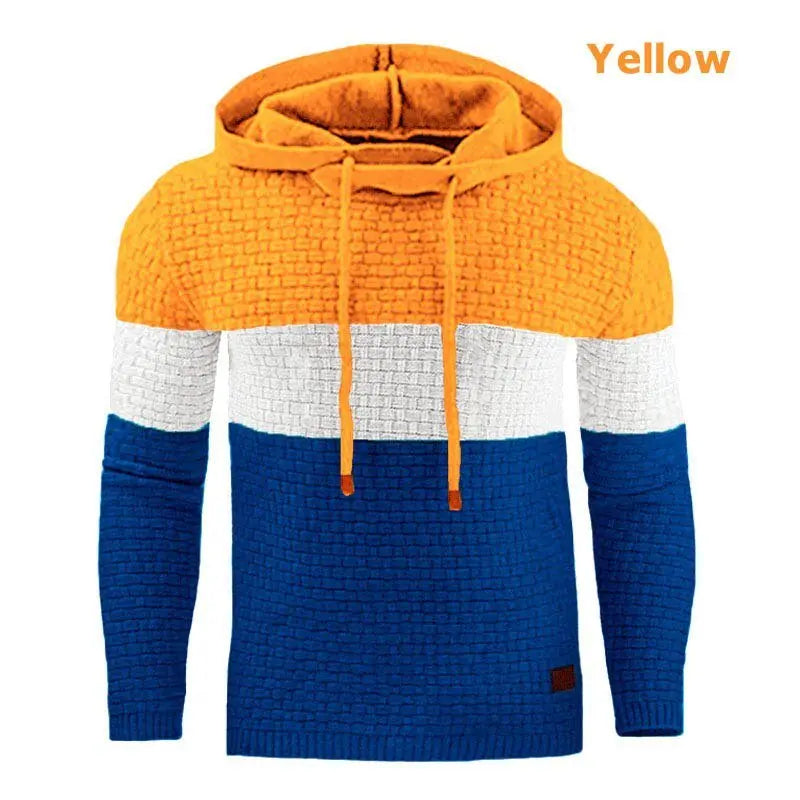 Men's Hoodies Autumn Casual Long Sleeve Oversized Hoodie Men Sweatshirt Patchwork Hooded Sweatshirts Pullover
