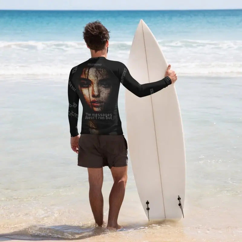 Men's Rash Guard - Messages - Premium Rash Guards & Swim Shirts for sale