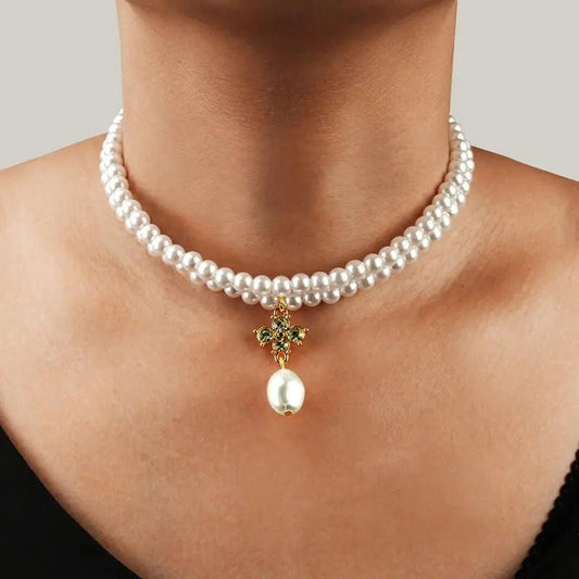 Necklace Women Fashion Jewelry Simulation Bead Necklace