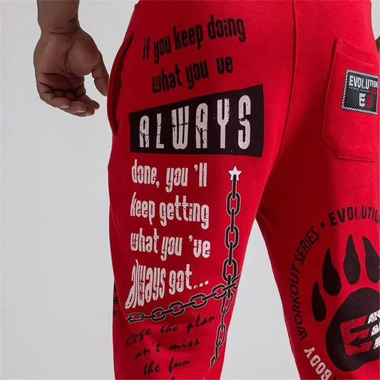 New Running Jogging Pants Men Cotton Soft Bodybuilding Joggers Sweatpants Harem Long Trousers Gym Fitness