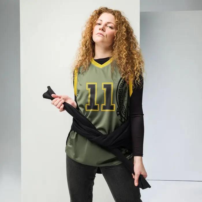 Recycled unisex basketball jersey - Madragora brand
