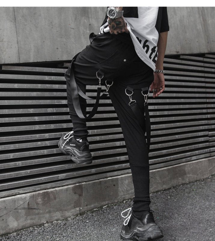 Spring and summer new style men China-Chic high street casual pants Fashion men dark night band work clothes sweatpants