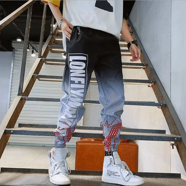 Streetwear Hip hop Joggers Pants Men Loose Harem Pants Ankle Length Trousers Sport Casual Sweatpants White Techwear - Premium Pants for sale