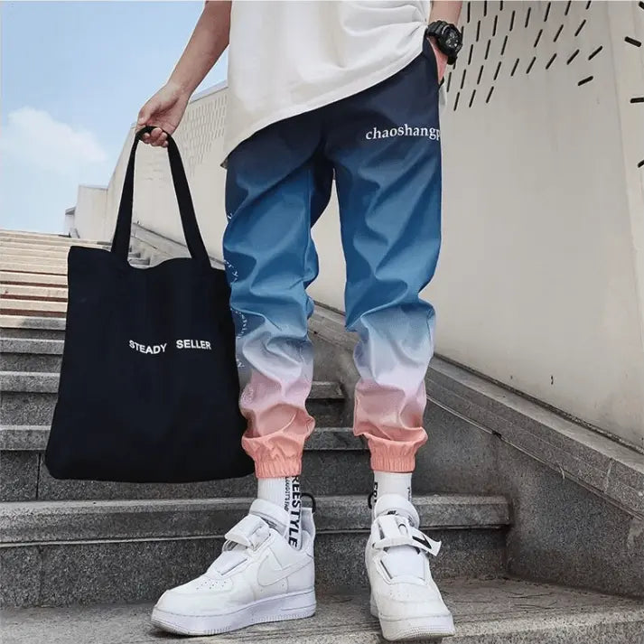Streetwear Hip hop Joggers Pants Men Loose Harem Pants Ankle Length Trousers Sport Casual Sweatpants White Techwear - Premium Pants for sale