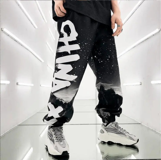 Streetwear Hip hop Joggers Pants Men Loose Harem Pants