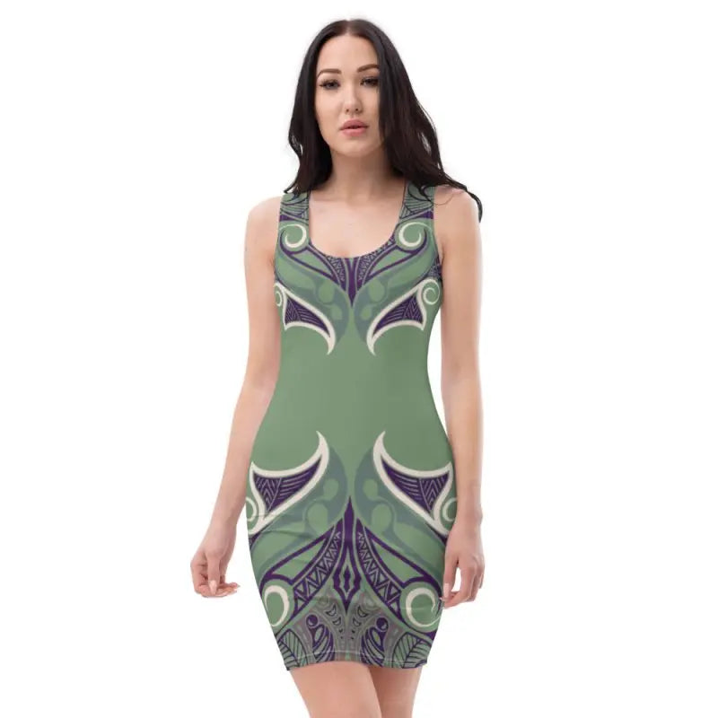 Sublimation Cut & Sew Dress - Celtic Graphic style blue - Premium Dresses for sale