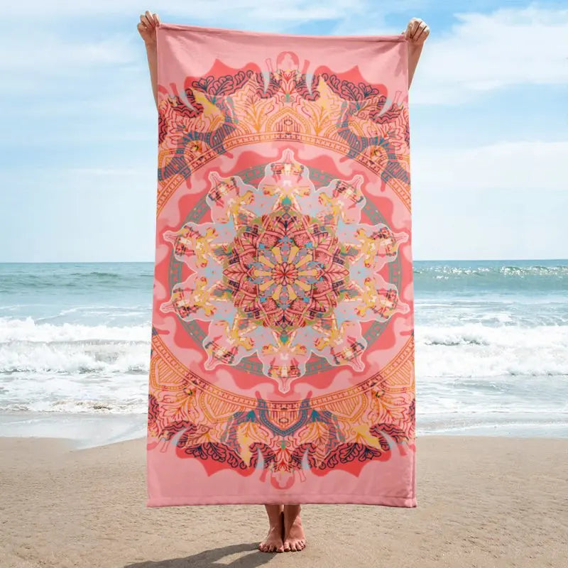 Towel - Mandala Pink - Premium accessories for sale