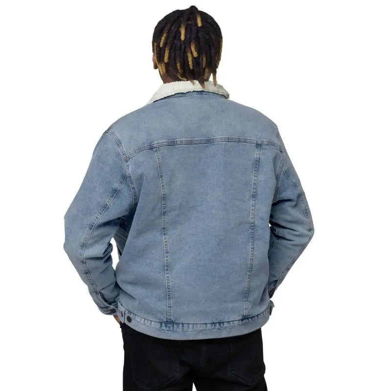 Unisex denim sherpa jacket - Rnb - Premium Coats & Jackets for sale
