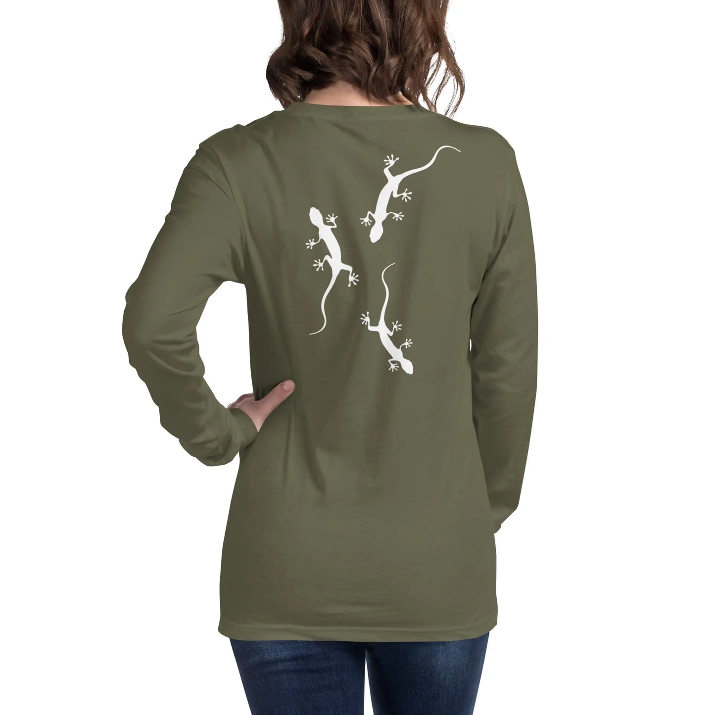 Unisex Long Sleeve Tee - Gecko - Premium Shirts & Tops for sale