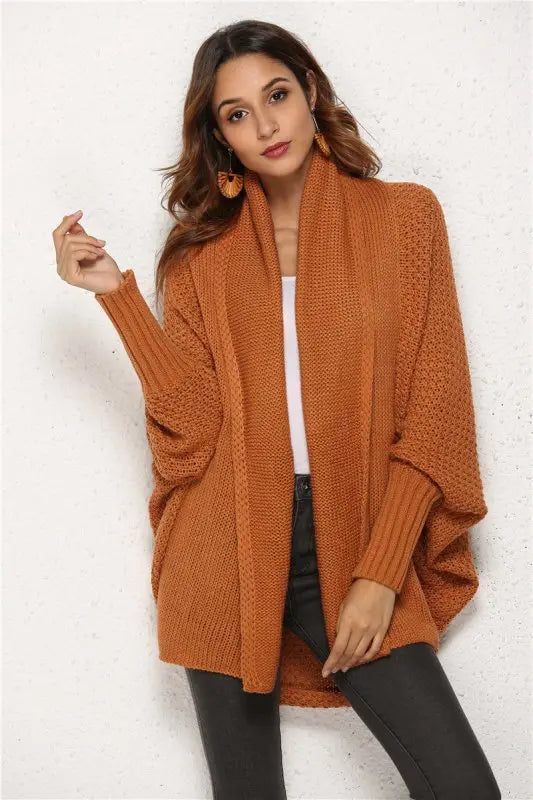 Winter New Sweater Sweater Cardigan Large Women's Sweater Coat - Premium Coats & Jackets for sale