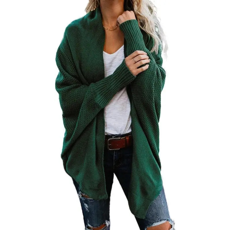 Winter New Sweater Sweater Cardigan Large Women's Sweater Coat - Premium Coats & Jackets for sale