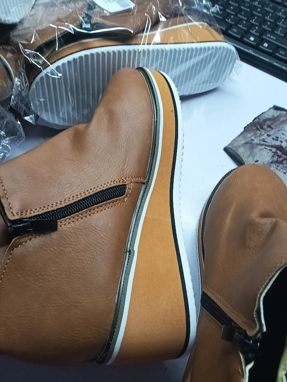Women's Side-Zip Wedge Ankle Boots