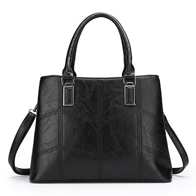 3 Sets High Quality PU Leather Women Handbags Luxury Brands Tote Bag