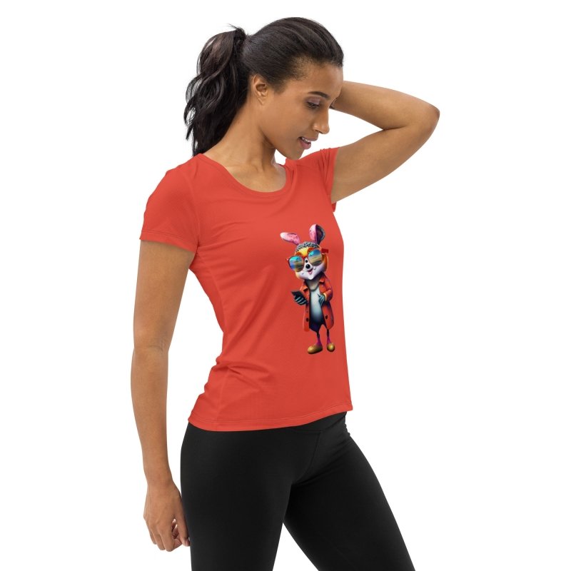 All - Over Print Women's Athletic T - shirt - Funny is key butterfly