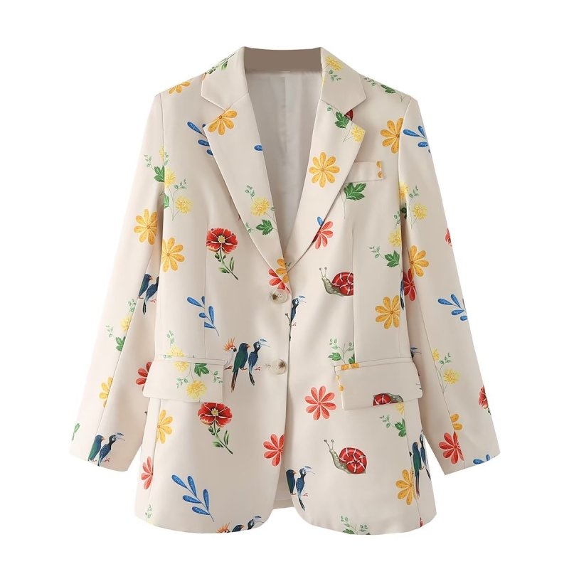 Autumn Women Printed Blazer