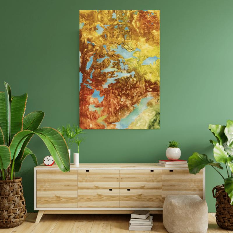 Canvas - Fenced blue passion (made in 2006) Limited edition - Premium Prints for sale