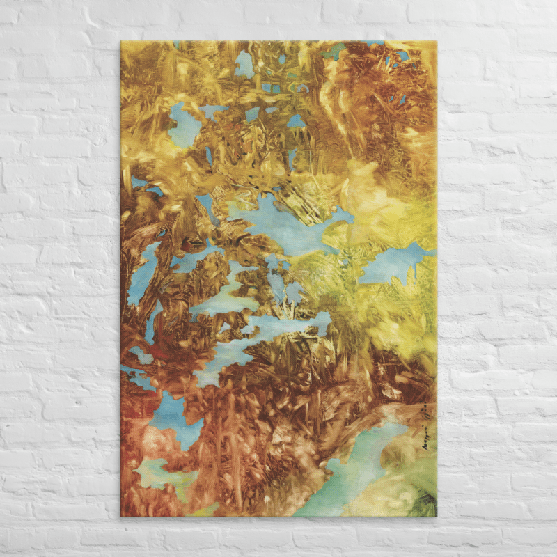 Canvas - Fenced blue passion (made in 2006) Limited edition - Premium Prints for sale