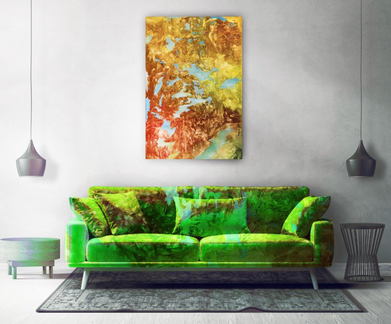 Canvas - Fenced blue passion (made in 2006) Limited edition - Premium Prints for sale