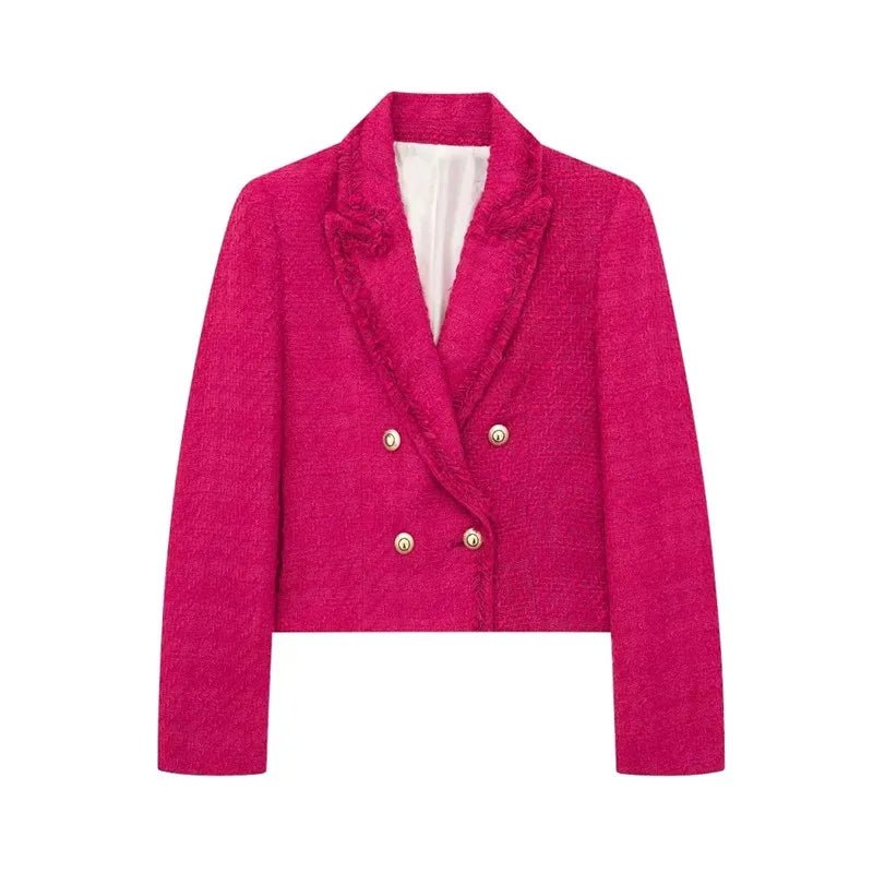 Cropped Green and Rose Red Blazer And Youth Blazer