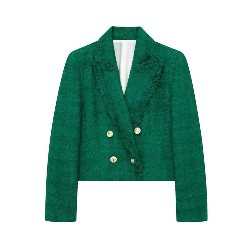 Cropped Green and Rose Red Blazer And Youth Blazer