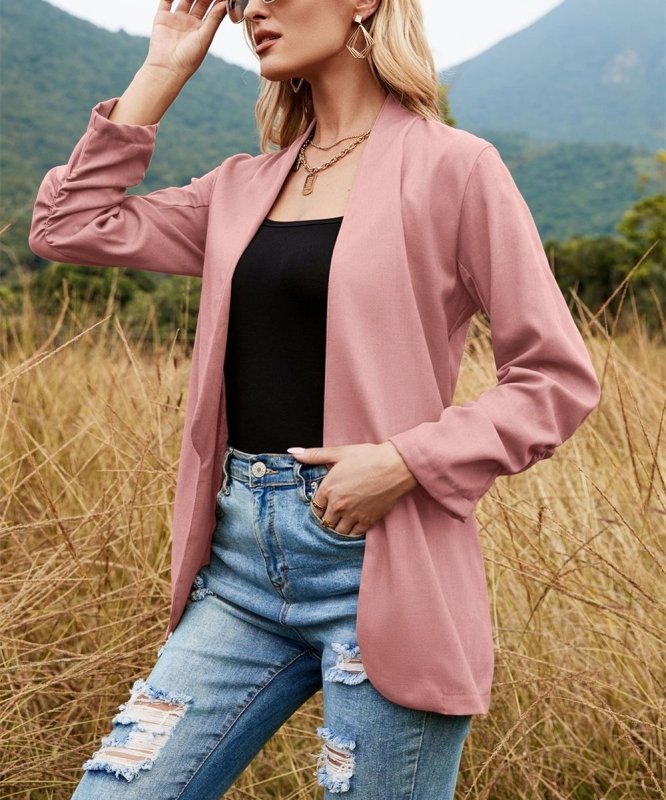 Fall Women Casual Small Blazer Professional