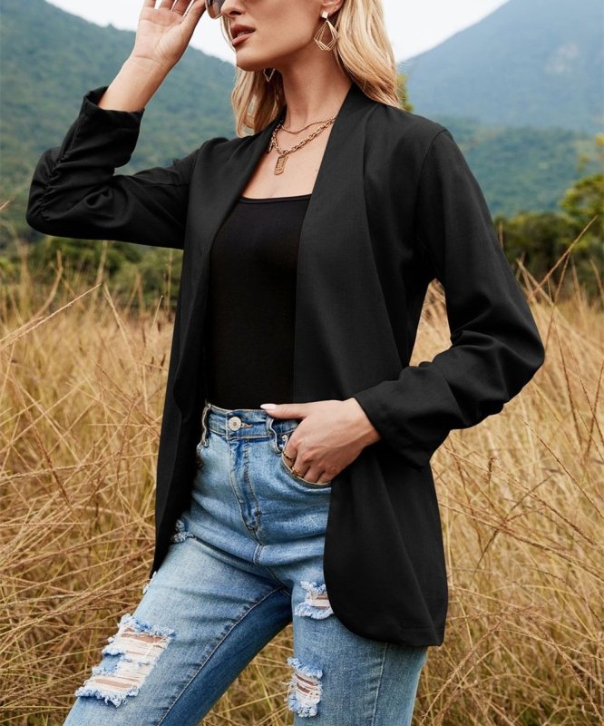 Fall Women Casual Small Blazer Professional