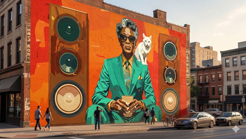 Funky Soul Queen & the White Cat - Premium Digital Products for sale