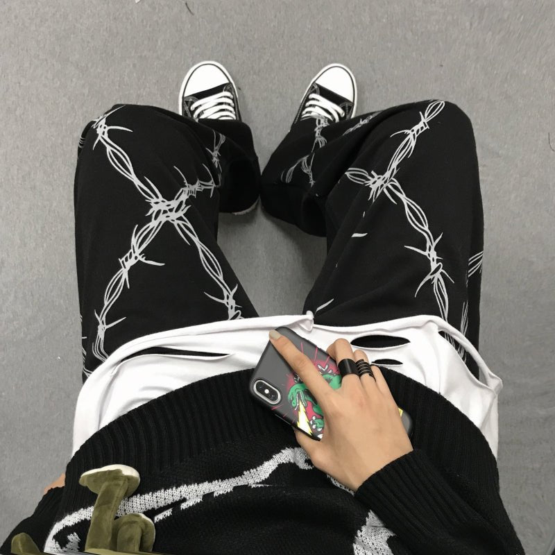 Harajuku BF Wind High Waist Pants - Boyfriend Style Streetwear - Premium Activewear for sale