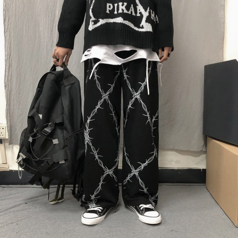 Harajuku BF Wind High Waist Pants - Boyfriend Style Streetwear - Premium Activewear for sale