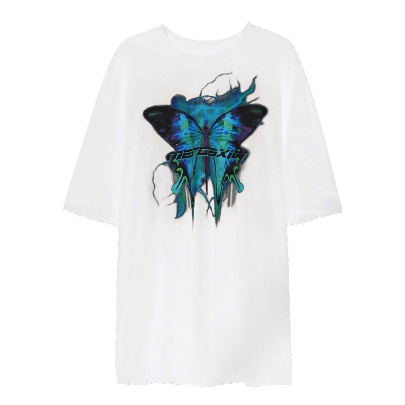 Harajuku Butterfly Print T-Shirt - Bold Graphic Streetwear Tee - Premium Activewear for sale