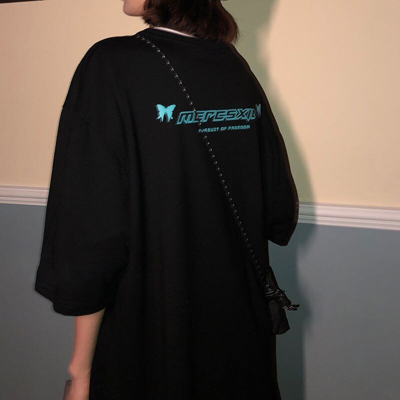 Harajuku Butterfly Print T-Shirt - Bold Graphic Streetwear Tee - Premium Activewear for sale