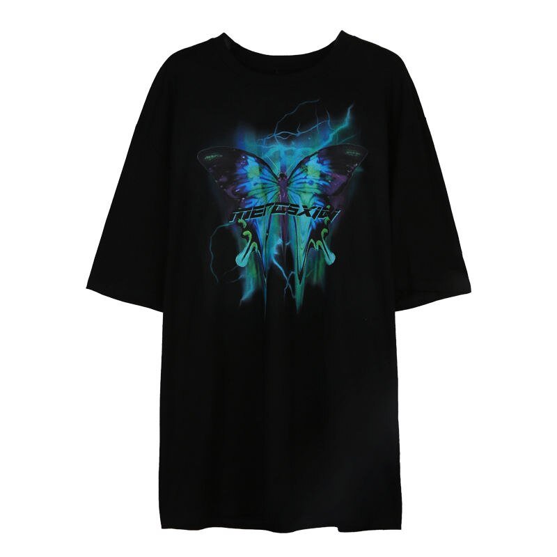 Harajuku Butterfly Print T-Shirt - Bold Graphic Streetwear Tee - Premium Activewear for sale