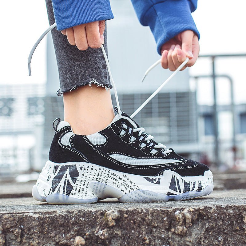 Harajuku Platform Sports Shoes - Chunky Streetwear Sneakers - Premium Activewear for sale